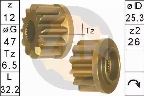 ERA 225608 - Zobrats, Starteris www.autospares.lv