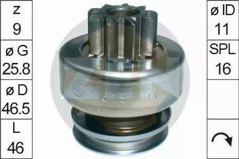 ERA 225687 - Zobrats, Starteris www.autospares.lv