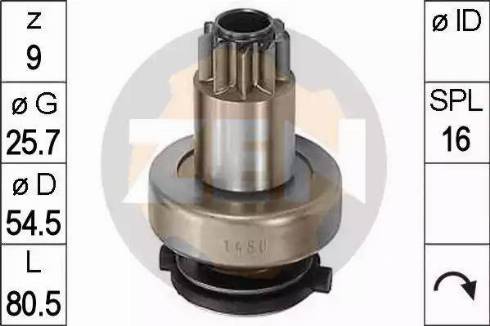 ERA 225633 - Pinion, bendix, starter www.autospares.lv