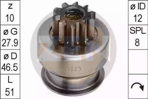 ERA 225365 - Zobrats, Starteris www.autospares.lv