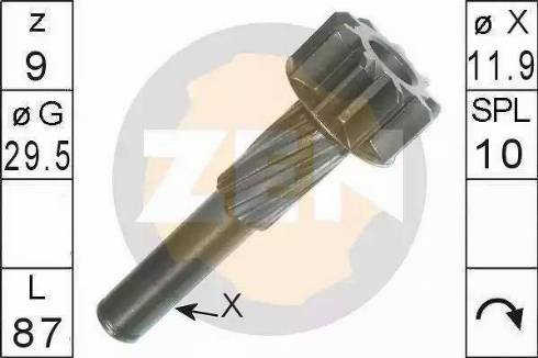 ERA 225758 - Pinion, bendix, starter www.autospares.lv