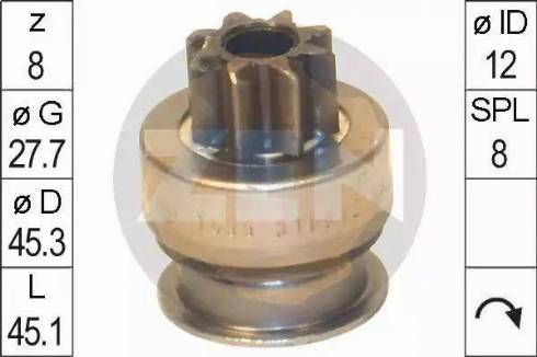 ERA 225 727 - Zobrats, Starteris www.autospares.lv