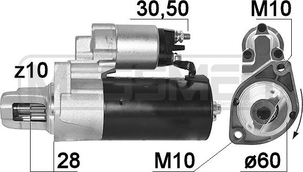 ERA 220949A - Starteris www.autospares.lv