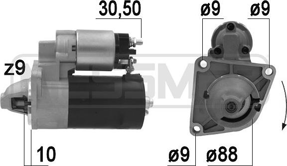 ERA 220944A - Стартер www.autospares.lv