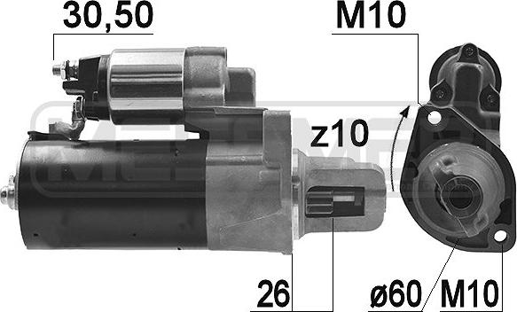 ERA 220951A - Starteris www.autospares.lv