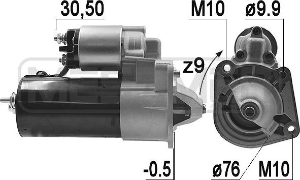 ERA 220962A - Starteris www.autospares.lv