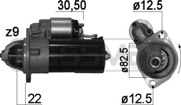 ERA 220910 - Starteris www.autospares.lv