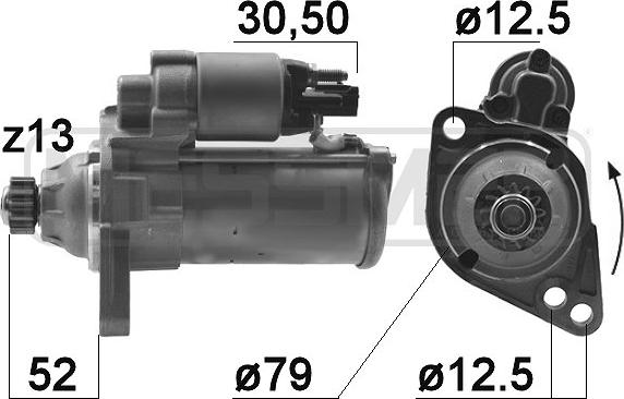 ERA 220985 - Starteris www.autospares.lv