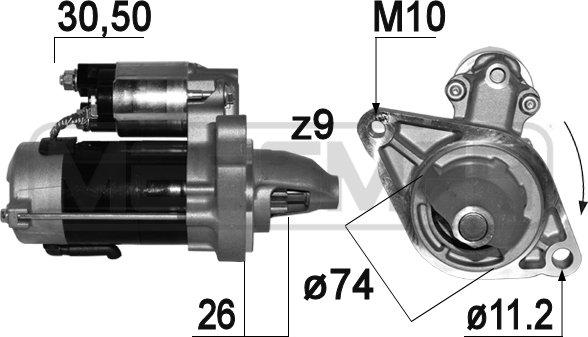 ERA 220939 - Starter www.autospares.lv