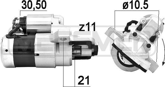 ERA 220921A - Starteris www.autospares.lv