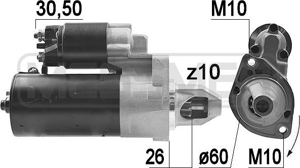 ERA 220976A - Starteris www.autospares.lv