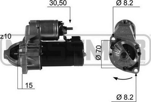 ERA 220442 - Стартер www.autospares.lv