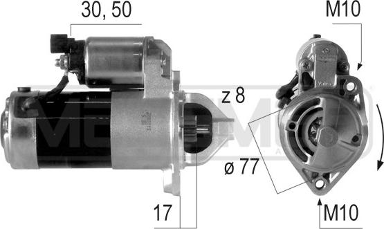 ERA 220459A - Starter www.autospares.lv