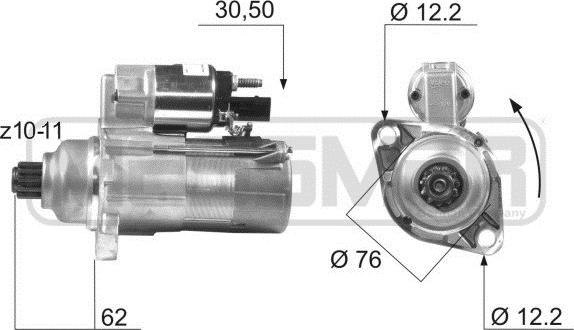 ERA 220450A - Starteris www.autospares.lv