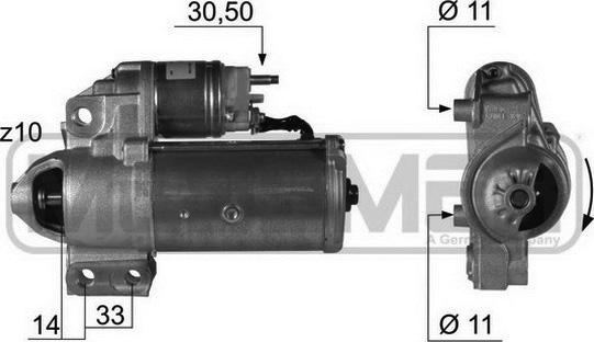 ERA 220400 - Starteris www.autospares.lv