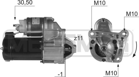 ERA 220402 - Starteris www.autospares.lv