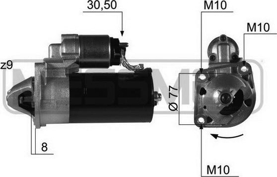 ERA 220416 - Стартер www.autospares.lv