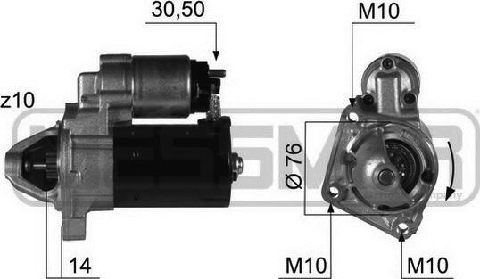 ERA 220411 - Starter www.autospares.lv