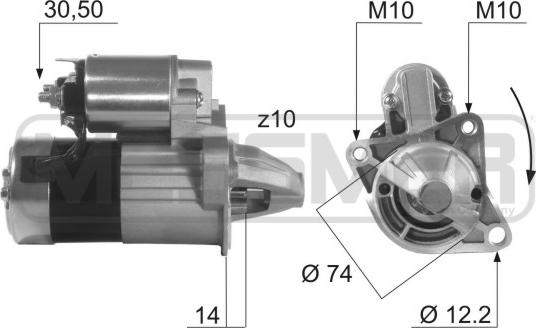 ERA 220484A - Starteris www.autospares.lv