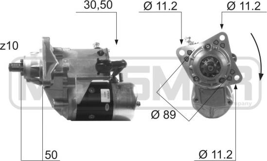 ERA 220480 - Starteris www.autospares.lv