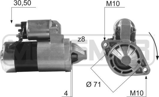 ERA 220481A - Starteris www.autospares.lv