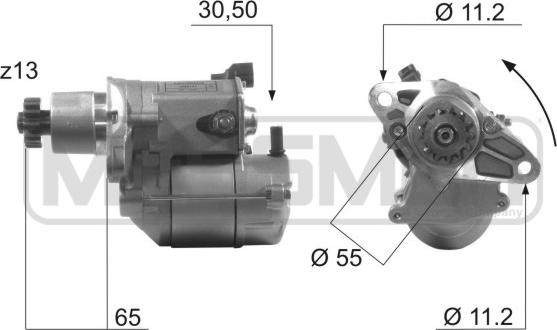 ERA 220487 - Стартер www.autospares.lv