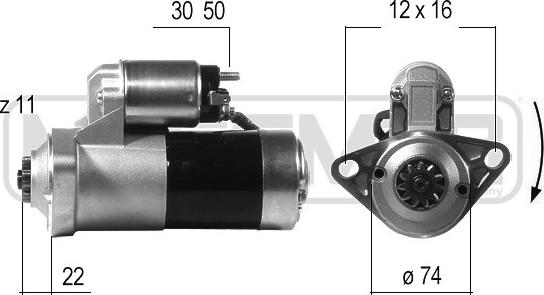 ERA 220439A - Starteris www.autospares.lv