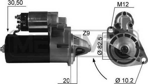 ERA 220434A - Стартер www.autospares.lv