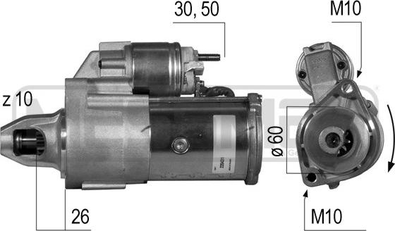 ERA 220431 - Starteris www.autospares.lv