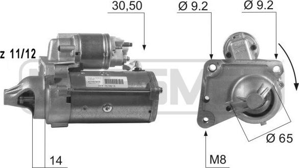 ERA 220429 - Starter www.autospares.lv