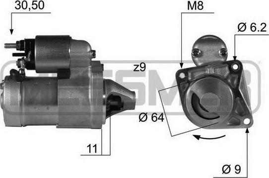 ERA 220421 - Starter www.autospares.lv