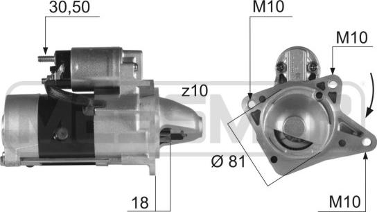 ERA 220423 - Starteris www.autospares.lv