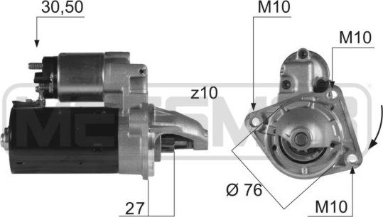 ERA 220422 - Starteris autospares.lv