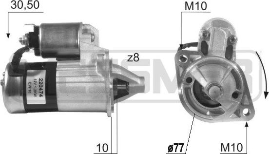 ERA 220474A - Starter www.autospares.lv