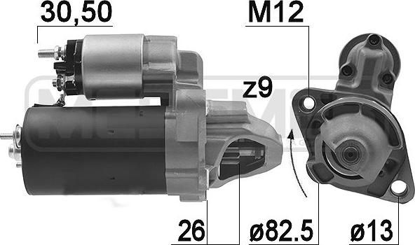 ERA 220476 - Starteris www.autospares.lv