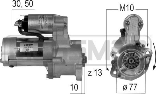 ERA 220594A - Стартер www.autospares.lv