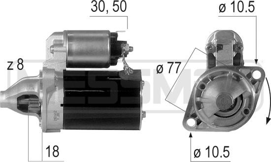 ERA 220595 - Starteris autospares.lv