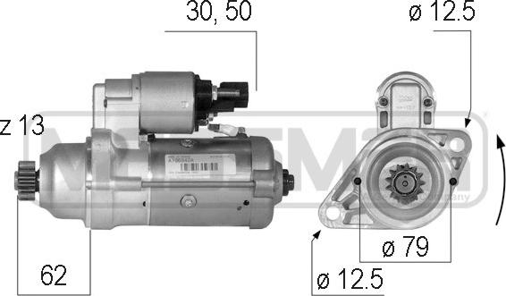 ERA 220591 - Starteris www.autospares.lv