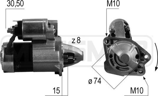 ERA 220541 - Starteris www.autospares.lv