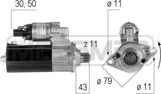 ERA 220552A - Starteris www.autospares.lv