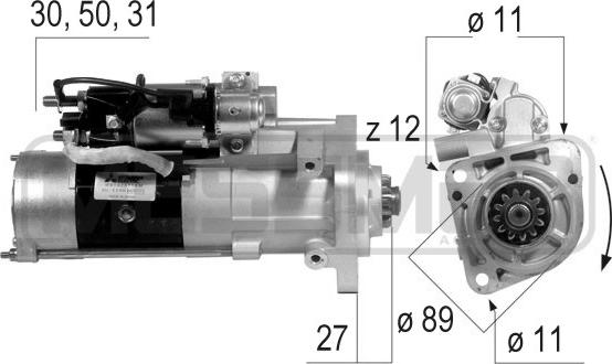 ERA 220564 - Starteris www.autospares.lv