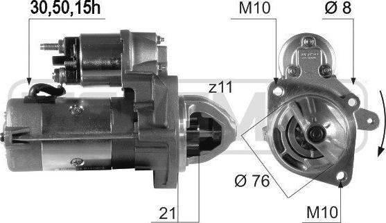 ERA 220508A - Starteris www.autospares.lv