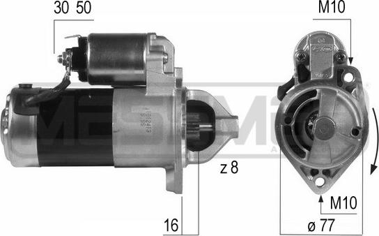 ERA 220502 - Starter www.autospares.lv