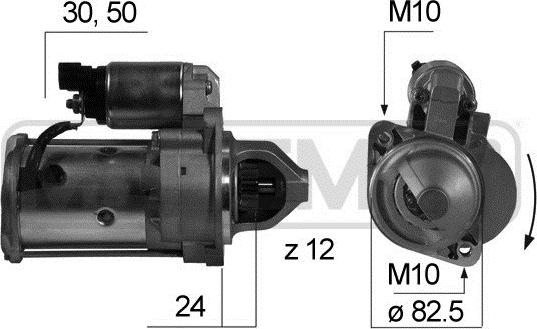 ERA 220511 - Starteris www.autospares.lv