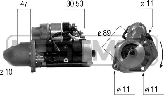 ERA 220512 - Starter www.autospares.lv