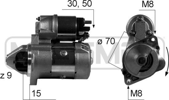 ERA 220517A - Стартер www.autospares.lv