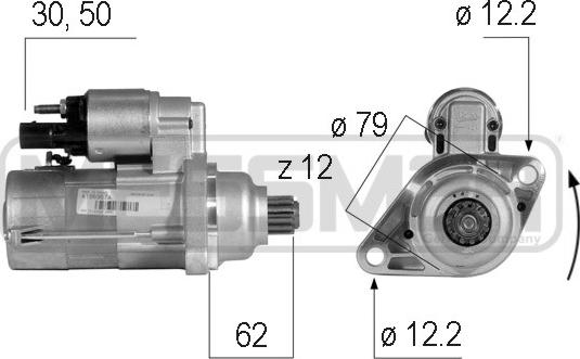 ERA 220586 - Starteris www.autospares.lv