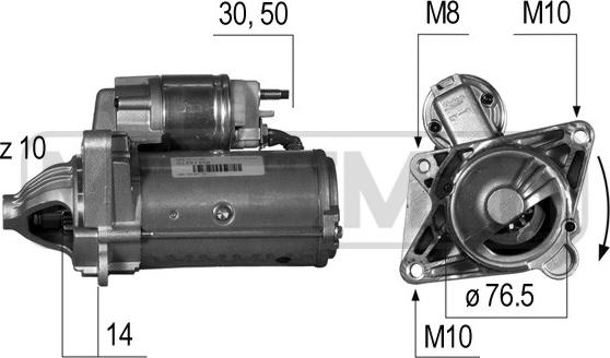 ERA 220529 - Starter www.autospares.lv