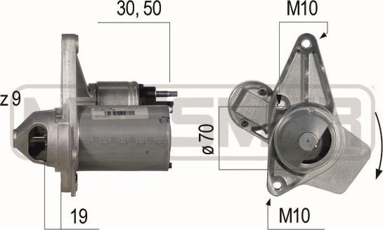 ERA 220525A - Starteris www.autospares.lv