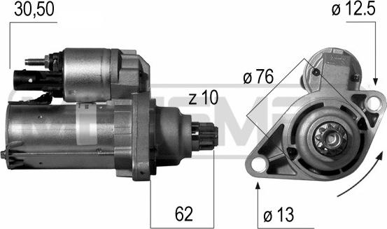 ERA 220528 - Стартер www.autospares.lv